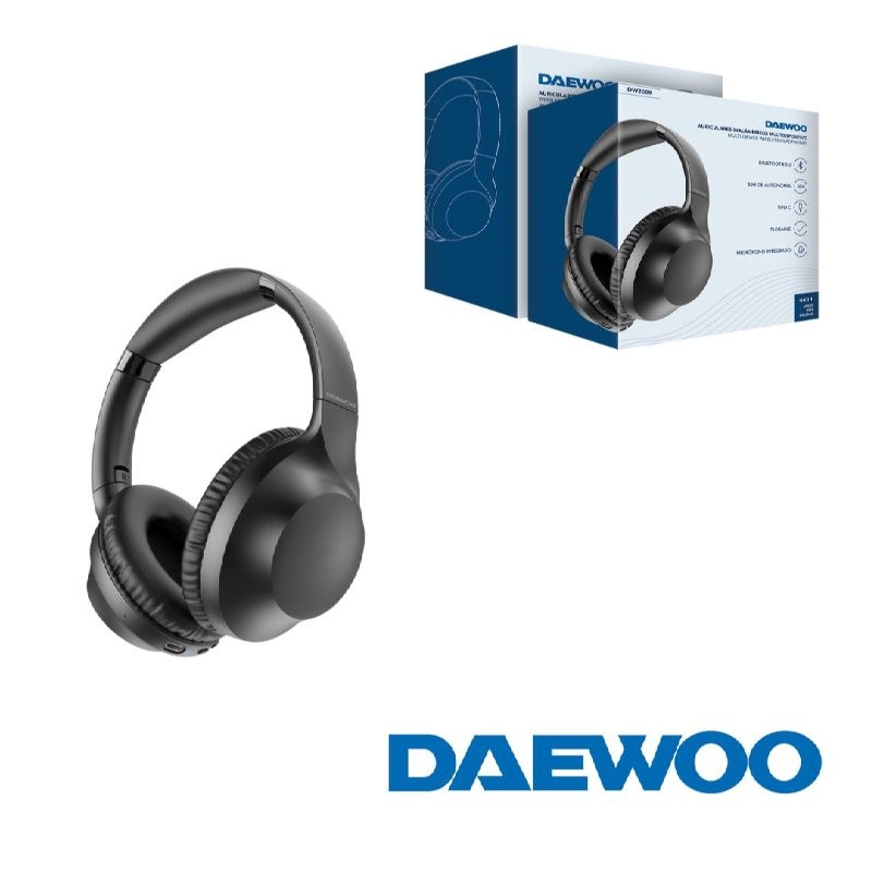 AURICULAR DAEWOO DIADEMA BLUETOOTH 5.3 NEGRO - Imagen 2
