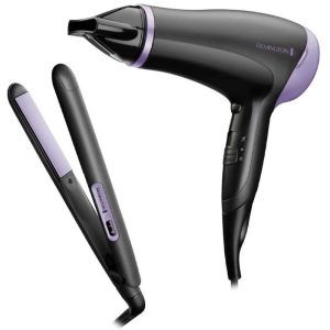 SET REMINGTON SECADOR Y PLANCHA DE PELO ESSENTIALS - 2000W
